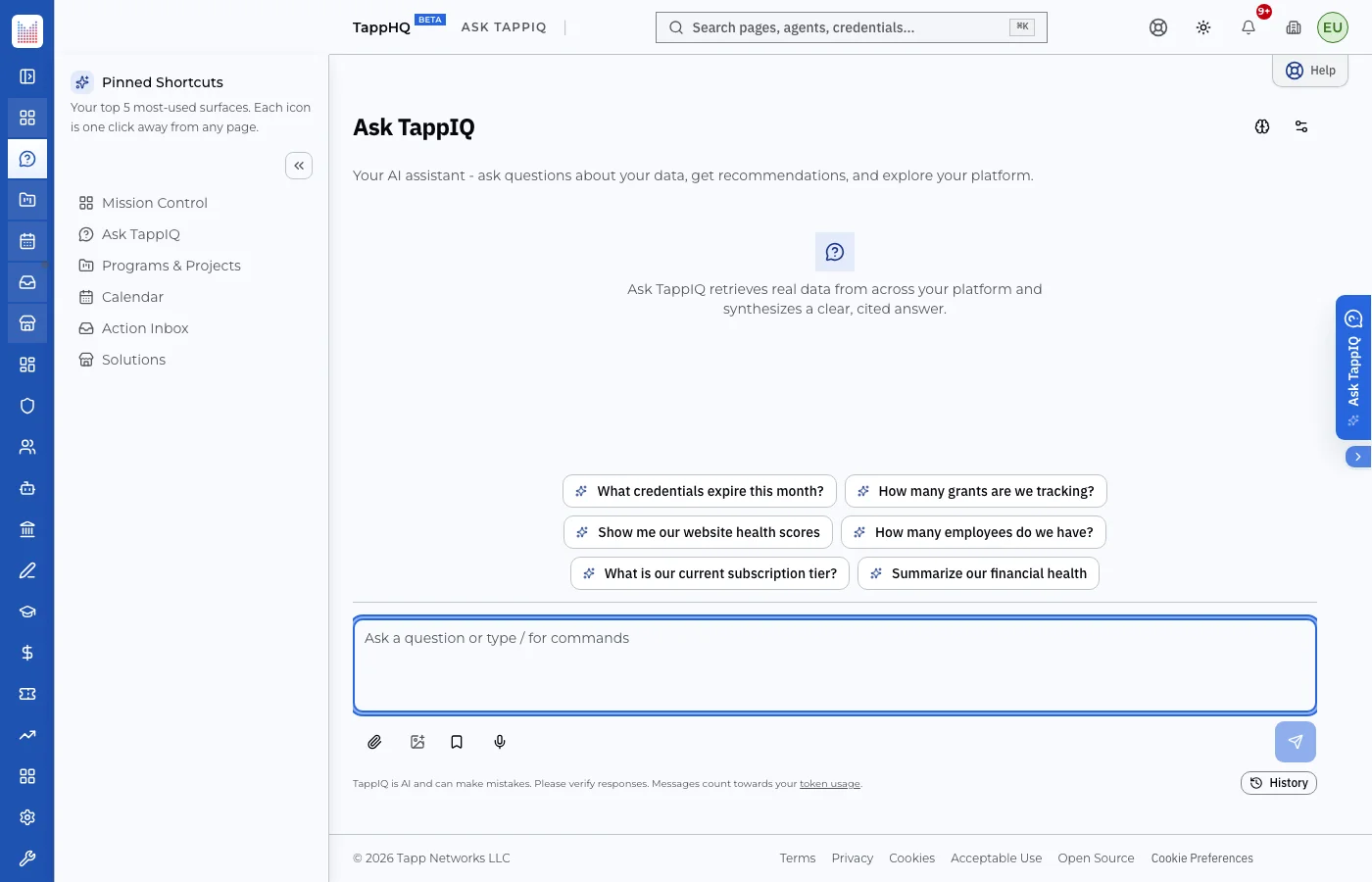 Ask TappIQ widget