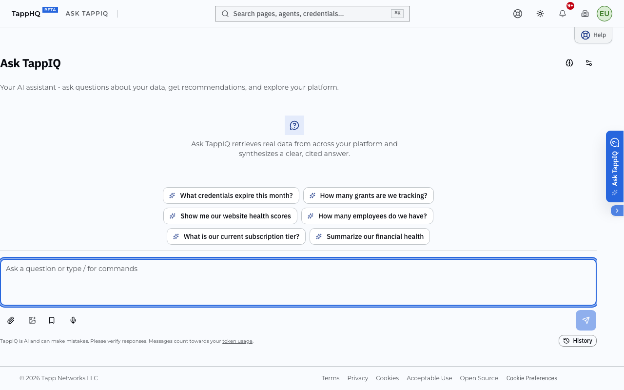 Ask TappIQ conversation